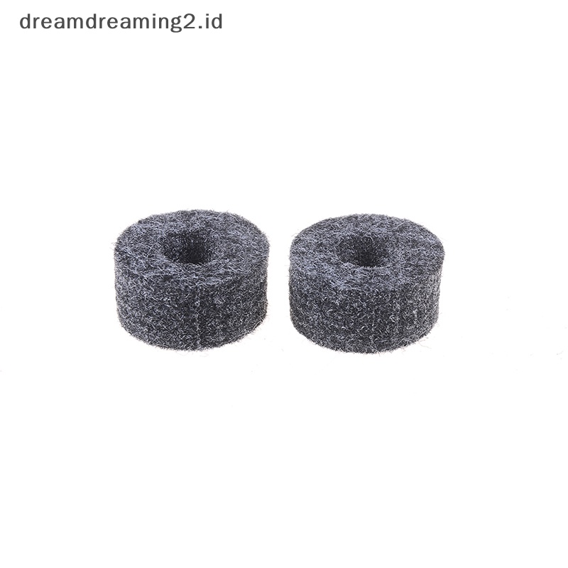 (drea) 8pcs felt washer 25mm+2PCS cymbal sleeves Pengganti Rak drum kit//