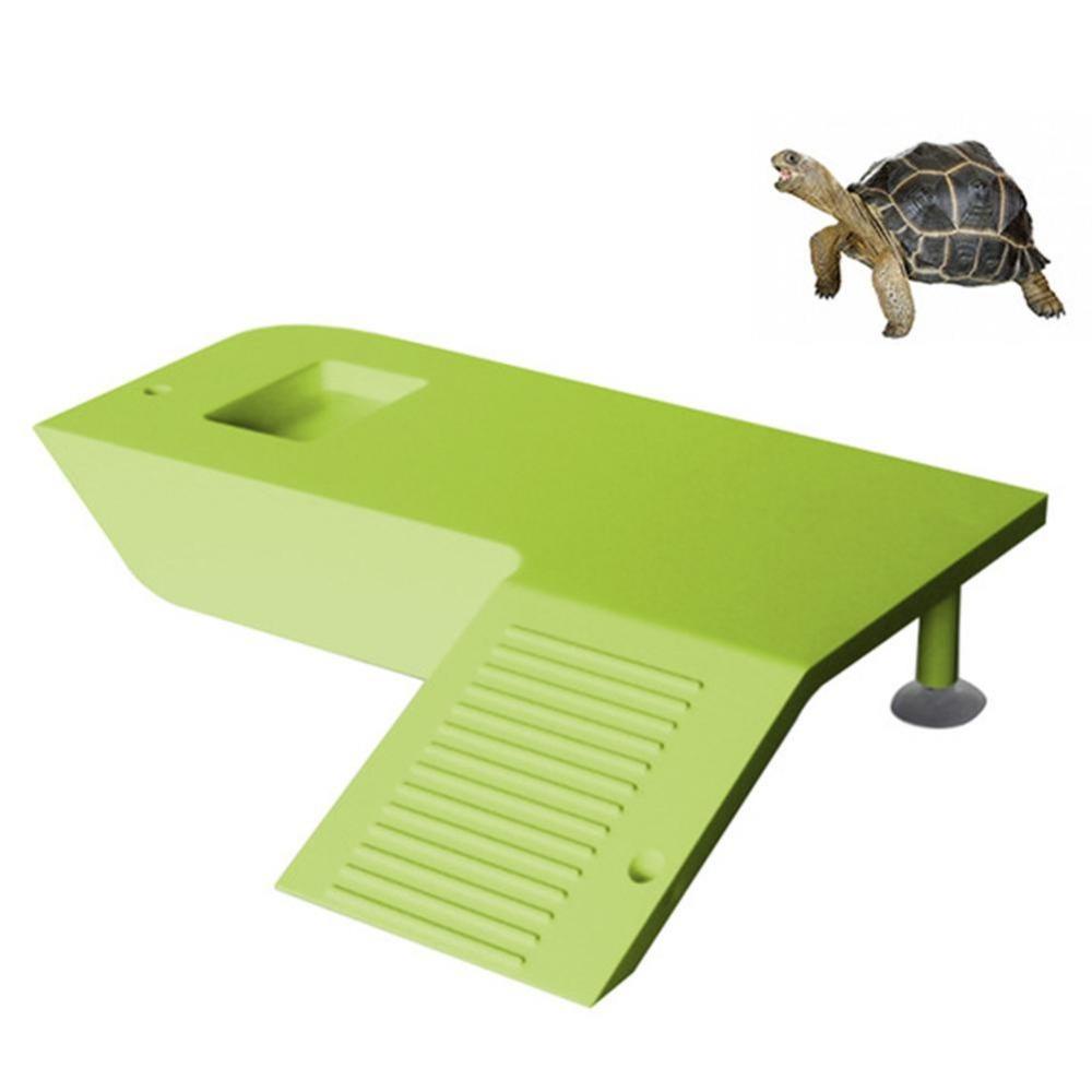 REBUY Rebuy Turtle Habitat Tangki Ikan Multifungsi Tahan Lama Dengan Suction Cups Untuk Cicak Katak Scorpion Turtle Climbing Platform Turtle Basking Platform