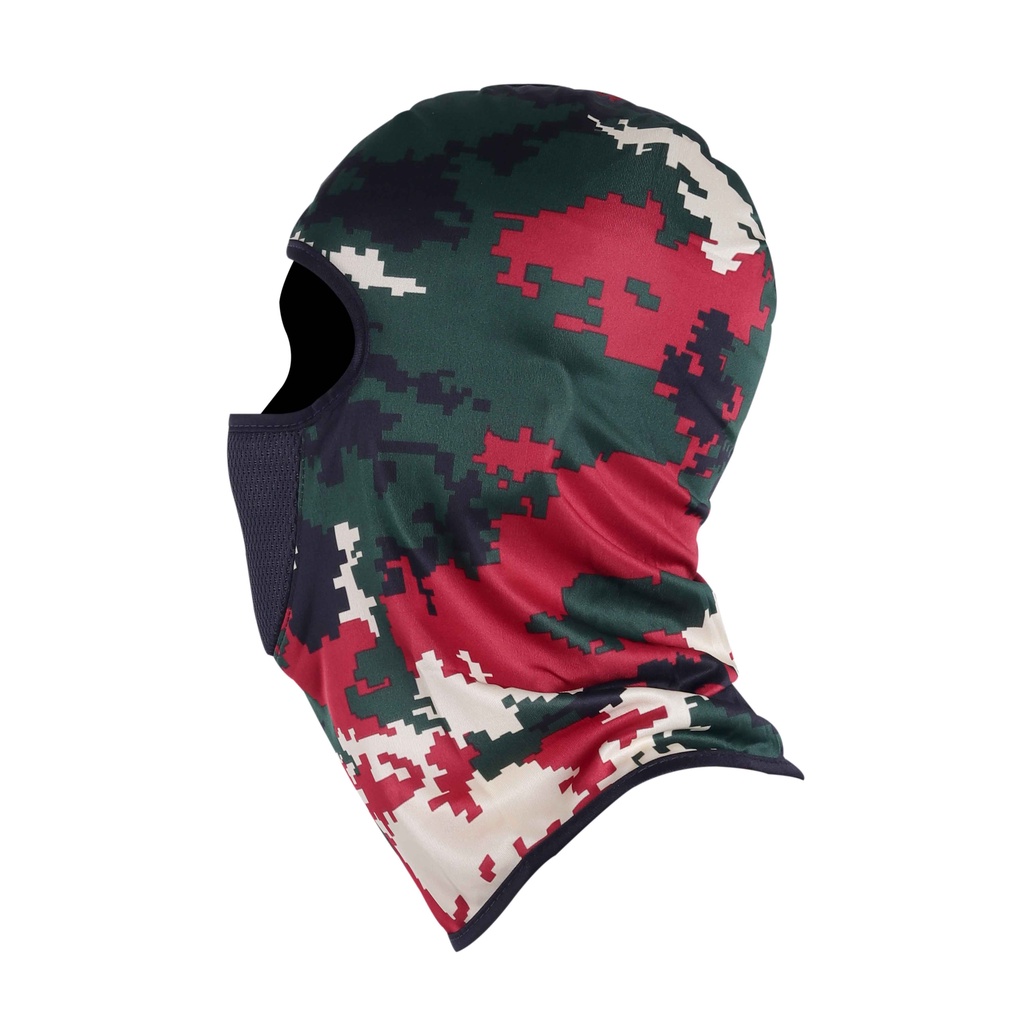 Masker Ninja Full Face Motor Wajah Sampai Leher Balaclava Daleman Helm Bahan Katun Warna Loreng Army