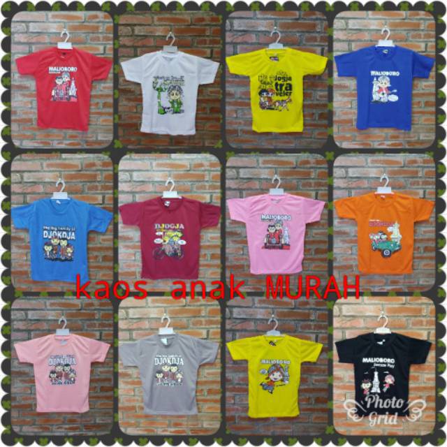 AD36 Kaos anak jogja / kaos jogja /kaos anak jogja