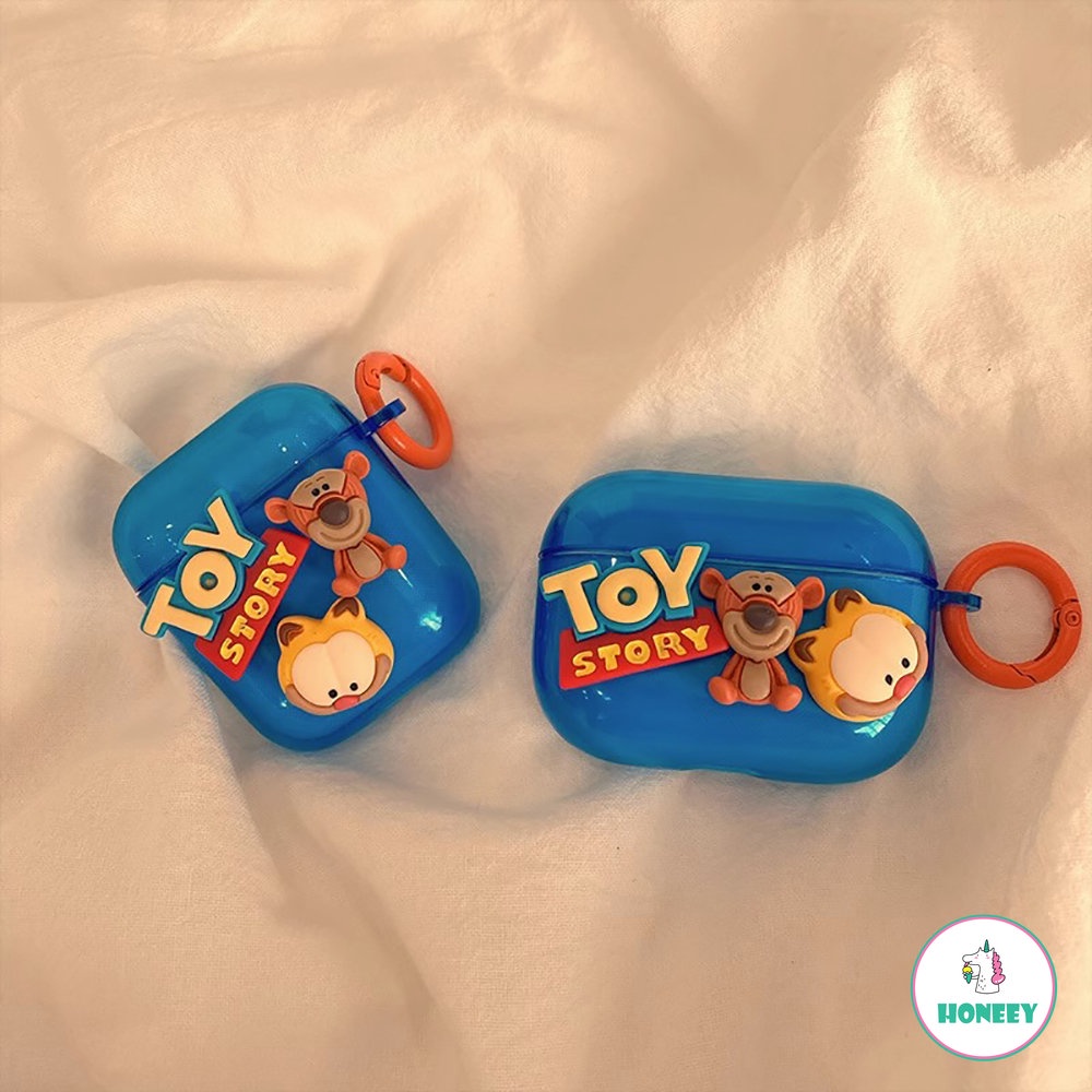 Lucu 3D Kartun Hewan Headphone Case Untuk Apple AirPods Pro Toy Story Untuk AirPods 12 Shockproof Headphone Case Wireless Headphone Cover