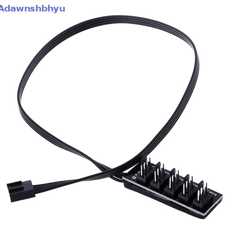 Adhyu 40cm 1sampai5 4-Pin molex TX4 PWM CPU cooling fan splitter adapter Kabel Listrik ID