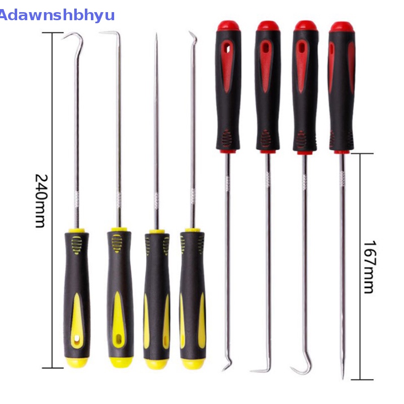 Adhyu 4pcs Auto Car Pick and Hook Set O Ring Oil Seal Gasket Puller Remover Kerajinan ID