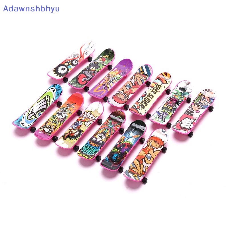 Adhyu 1X Mini Finger Board Skateboard Novelty Anak Cowok Cewek Mainan Hadiah Pesta ID