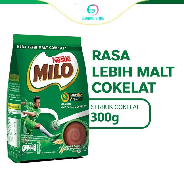 

MILO Susu Cokelat ACTIV GO Pouch 300g