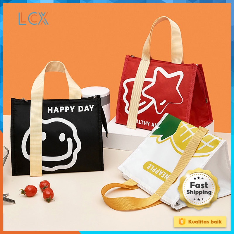 LCX TAS BEKAL MAKANAN ANAK LUNCH BAG TEMPAT BEKAL ANAK TEMPAT PENYIMPANAN MAKANAN TAS LUNCH BOX