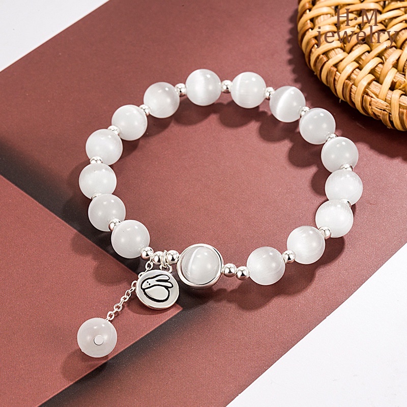 Gelang Opal Kelinci2023Gelang Kristal Bermutu Tinggi Baru Gelang Mewah Ringan