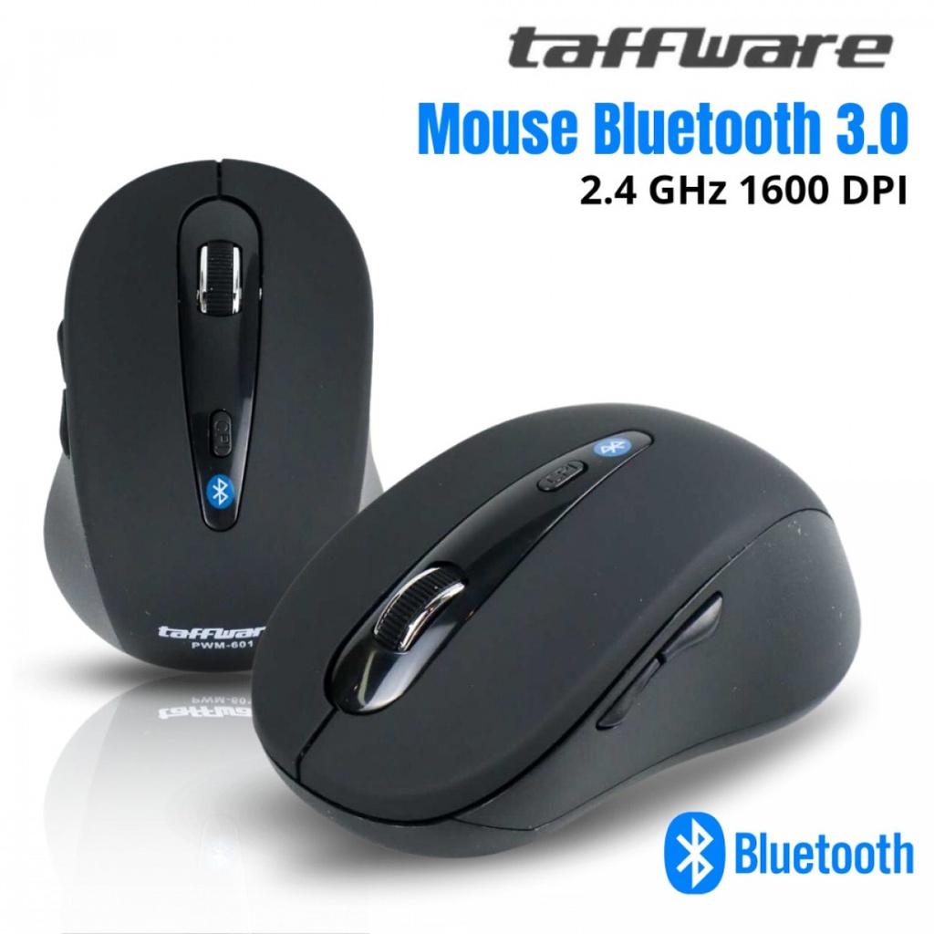 Taffware Mouse Wireless Bluetooth 3.0 2.4 GHz 1600 DPI