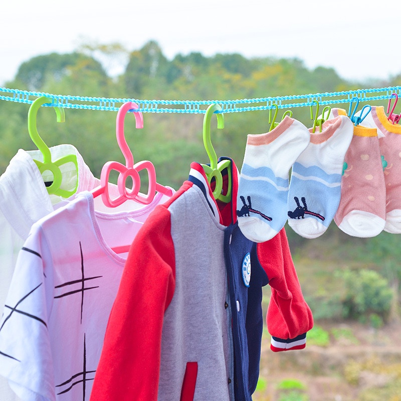 SEVENTEEN TALI JEMURAN PAKAIAN 5METER 3METER PORTABLE GANTUNGAN HANGER JEMURAN BAJU LAUNDRY TALI JEMURAN BAJU LAUNDRY TALI JEMURAN TRAVELING CAMPING KEMAH