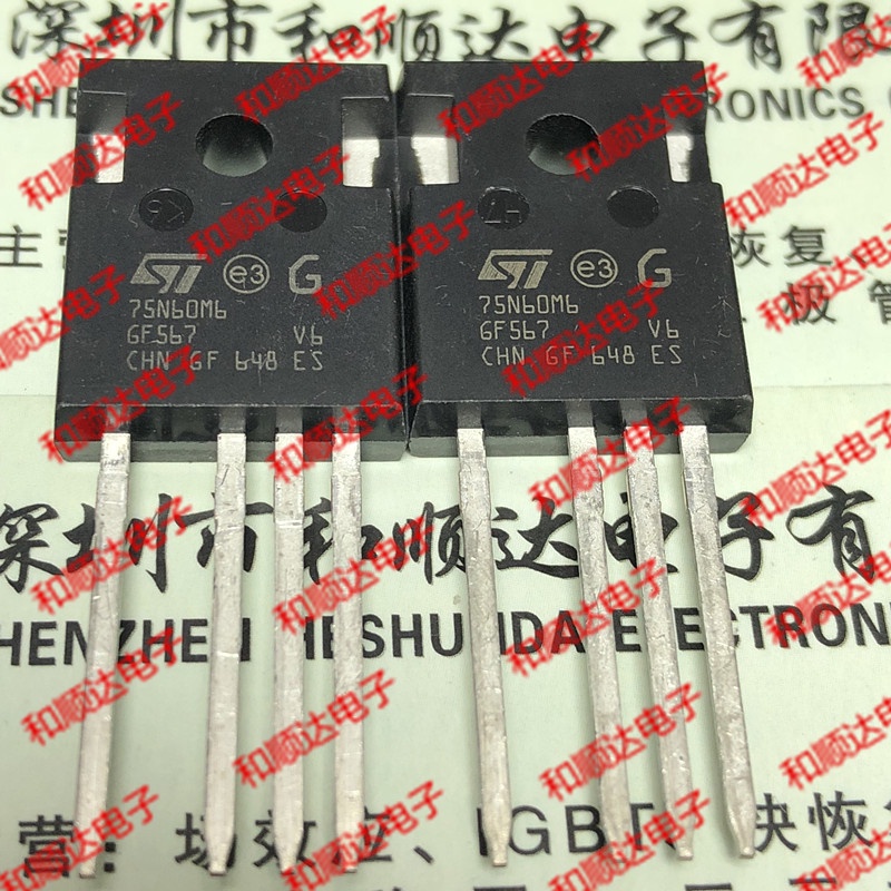 5pcs 75N60M6 STW75N60M6-4 TO-247 Original100% Baru