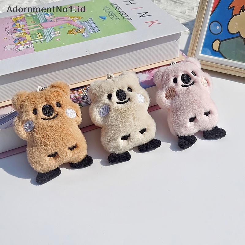 [AdornmentNo1] Kartun Lucu Boneka Mewah Koala Gantungan Kunci Hiasan Gantung Aksesoris Pakaian Trendy Dekorasi Tas Mobil Keychain Pendant [ID]