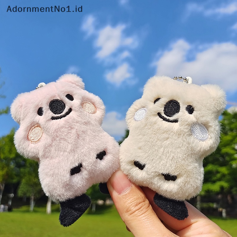 [AdornmentNo1] Kartun Lucu Boneka Mewah Koala Gantungan Kunci Hiasan Gantung Aksesoris Pakaian Trendy Dekorasi Tas Mobil Keychain Pendant [ID]