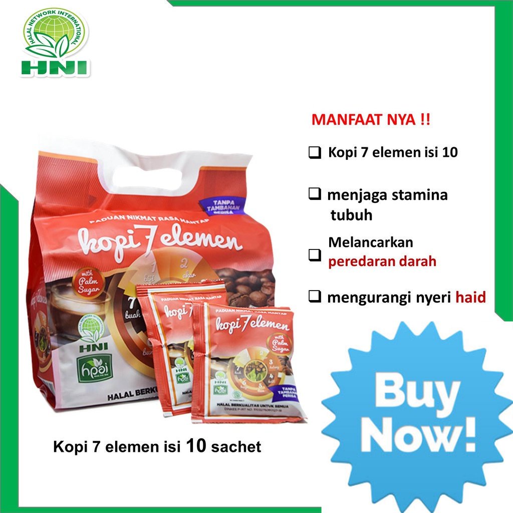 

HNI HPAI - KOPI TUJUH ELEMENT ISI 10 PC POUCH KECIL MENJAGA DAYA TAHAN TUBUH AnSajKH01