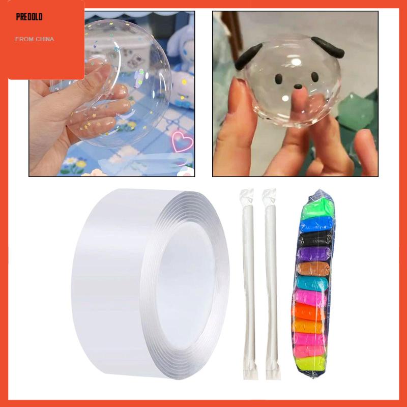 [Predolo] Double Sided Tape Multifungsi Lucu Untuk Meniup Bubble Mainan 2mmx5cmx1m