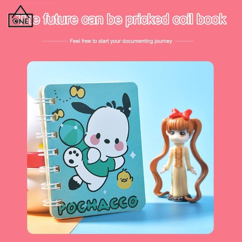 COD❤️A7 Cute Mini Coil Notebook Kartun Kuromi Girly Notepad Portable Portable Small Diary-A.one