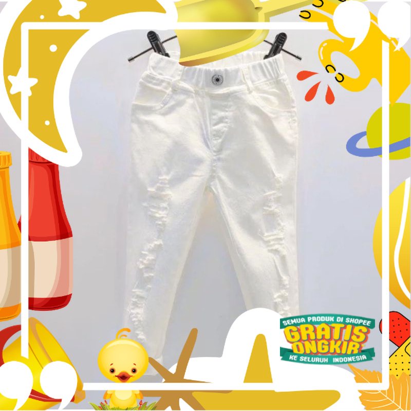 Celana Jeans Ripped Anak Laki laki Umur 1-12 Tahun / Celana Jeans Sobek Anak Fashion / Celana Panjan