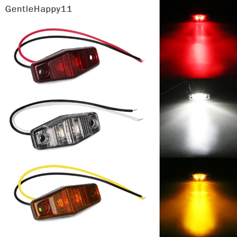 Gentlehappy 1X 12V LED 2.5 &quot;Clearance Lamp Side Marker Turn Light Untuk Truk Trailer Caravan id