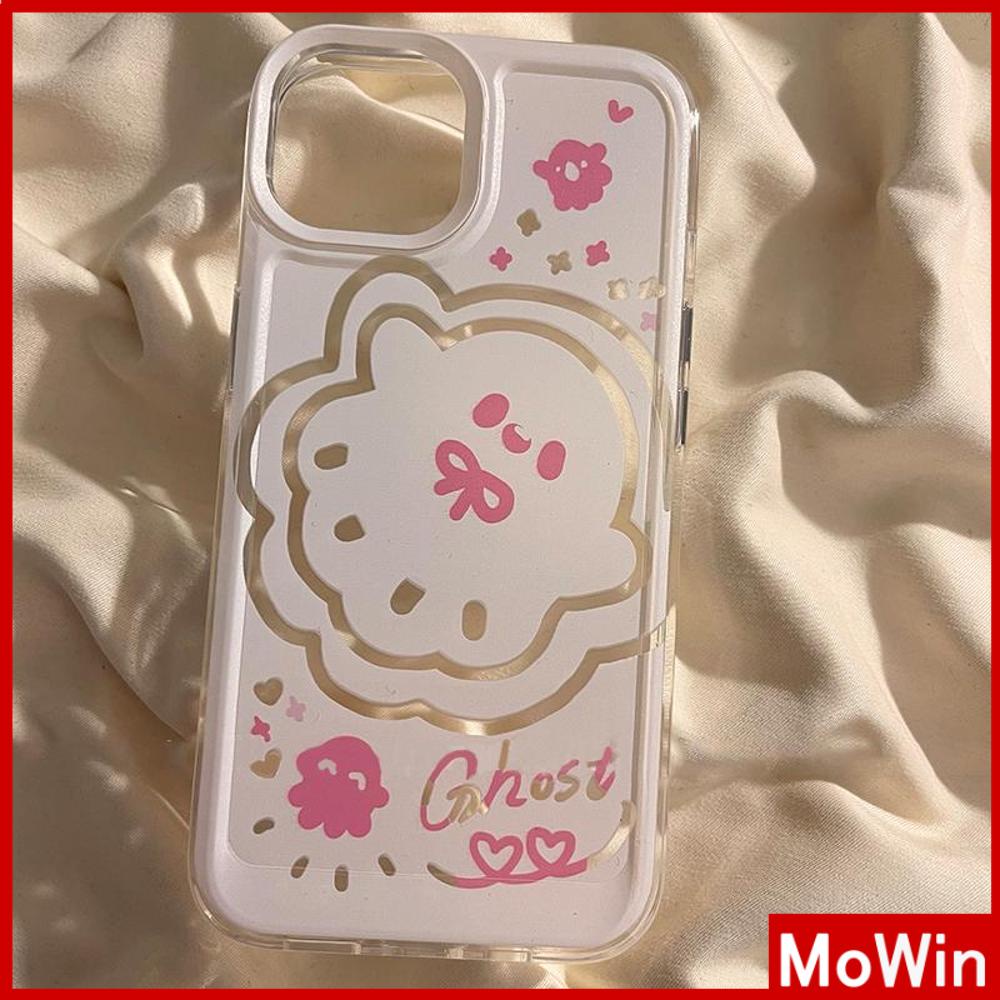 iPhone 11 Case Soft TPU Large Hole Space Case Case Cute Rabbit Funny Ghost English Camera Protection Shockproof Compatible with iPhone 14 13 12 Pro Max 11 XR XS 7Plus 8Plus