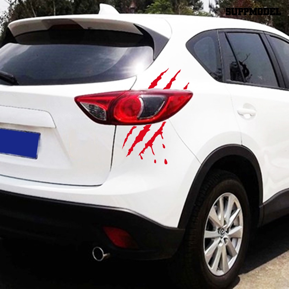 [SM Otomatis] Styling Mobil Reflektif Monster Claw Mark Scratch Bloody Sticker Auto Vinyl Decal