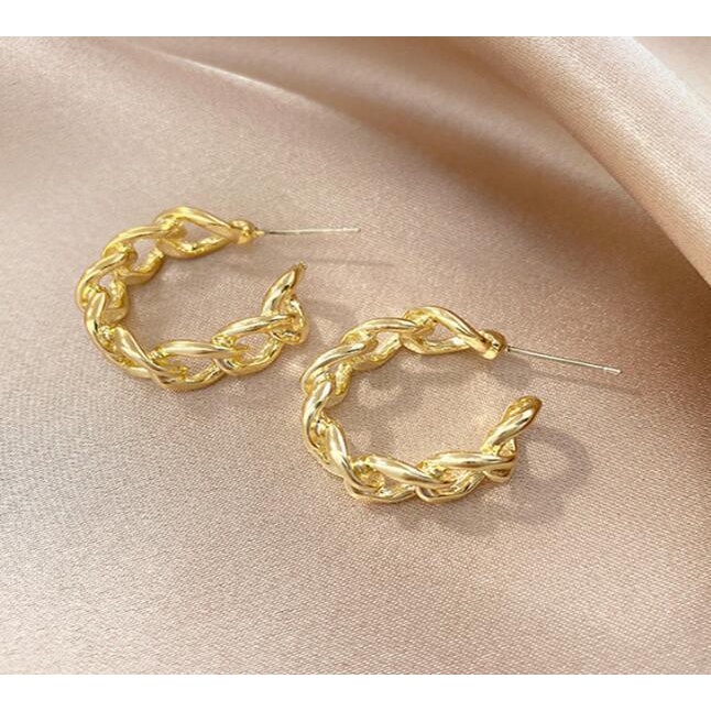 Anting Stud E6190 ROPE 02 Korea Fashion Women Earring Giwang Tindik Aksesoris