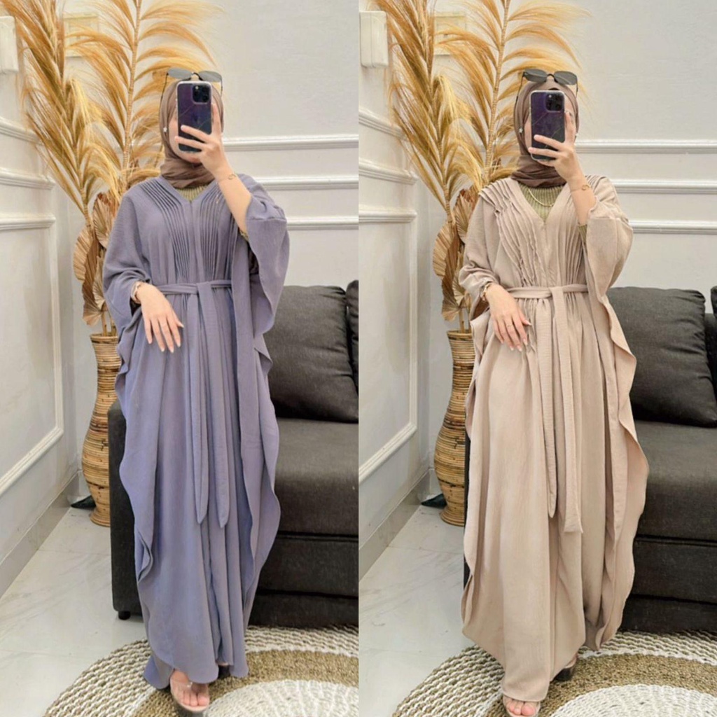 BEFAST - ZNF OOTD WANITA KAFTAN DINI / SABI KAFTAN WANITA / Fashion Wanita Muslimah / Kaftan Wanita Model Terbaru / Pakaian Lebaran Remaja ABG Trendy / Kaftan Polos Formal Terlaris