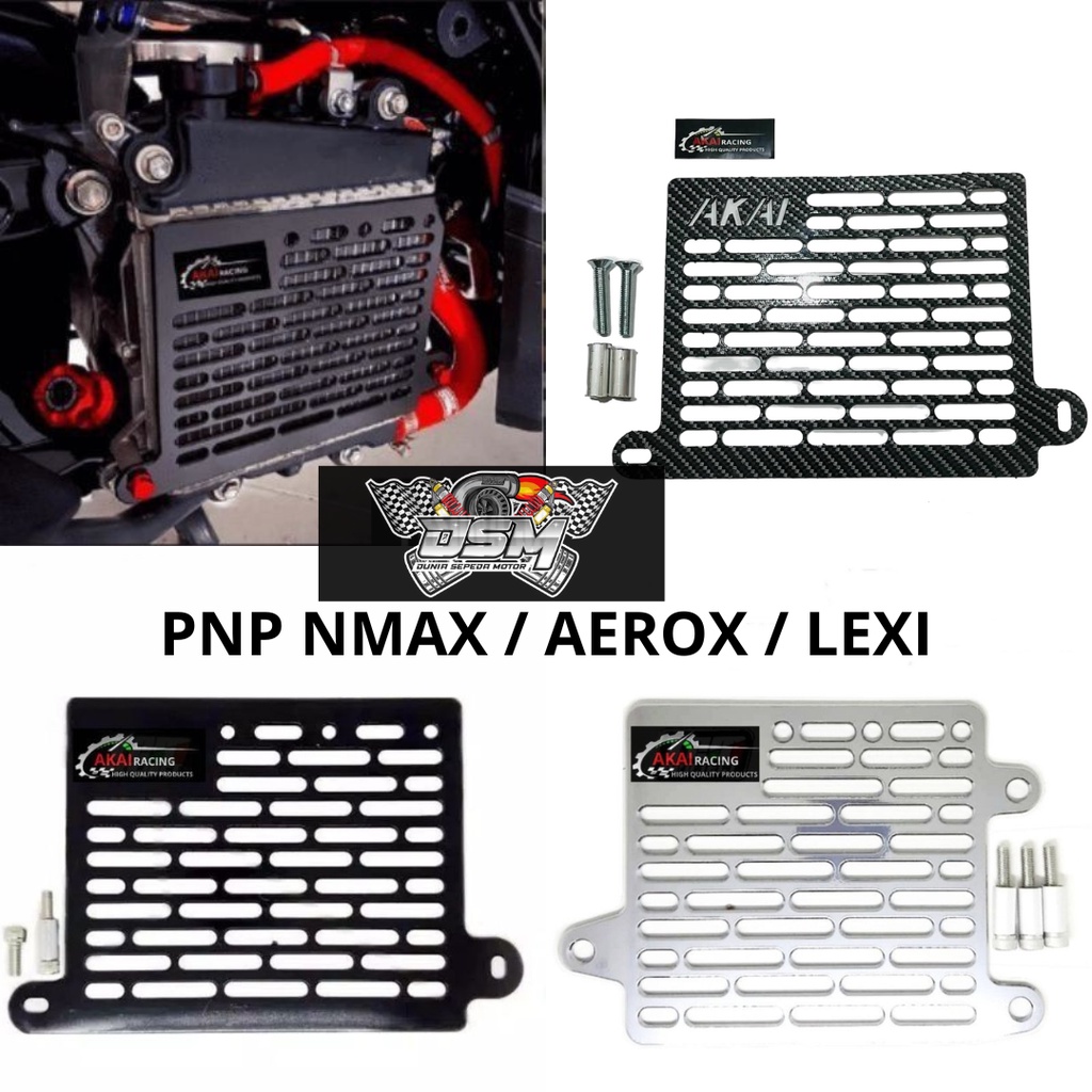 Tutup Radiator Cover Radiator Akai Racing Nmax,Nmax New,Aerox,Lexi