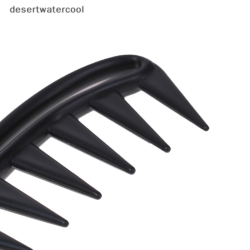 Deid Hiu Jumbo Gigi Lebar Hitam Handle Grip Sisir Rambut Pria Hairdressing Teeth Comb Martijn