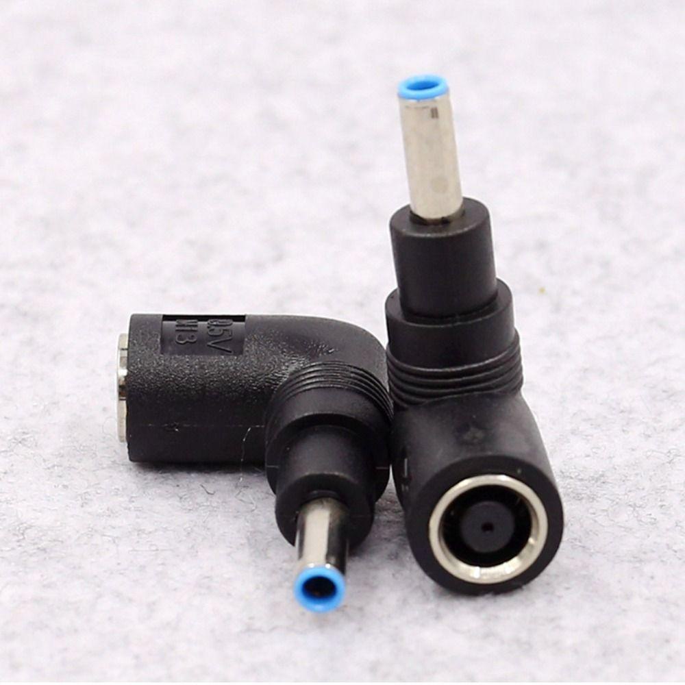 AUGUSTINA Adaptor Kepala Lurus Laptop Charging Elbow 4.5 X 3.0mm Male Adapter Connector Converter Steker Colokan Listrik Converter Dengan Pin Adaptor Colokan Listrik DC