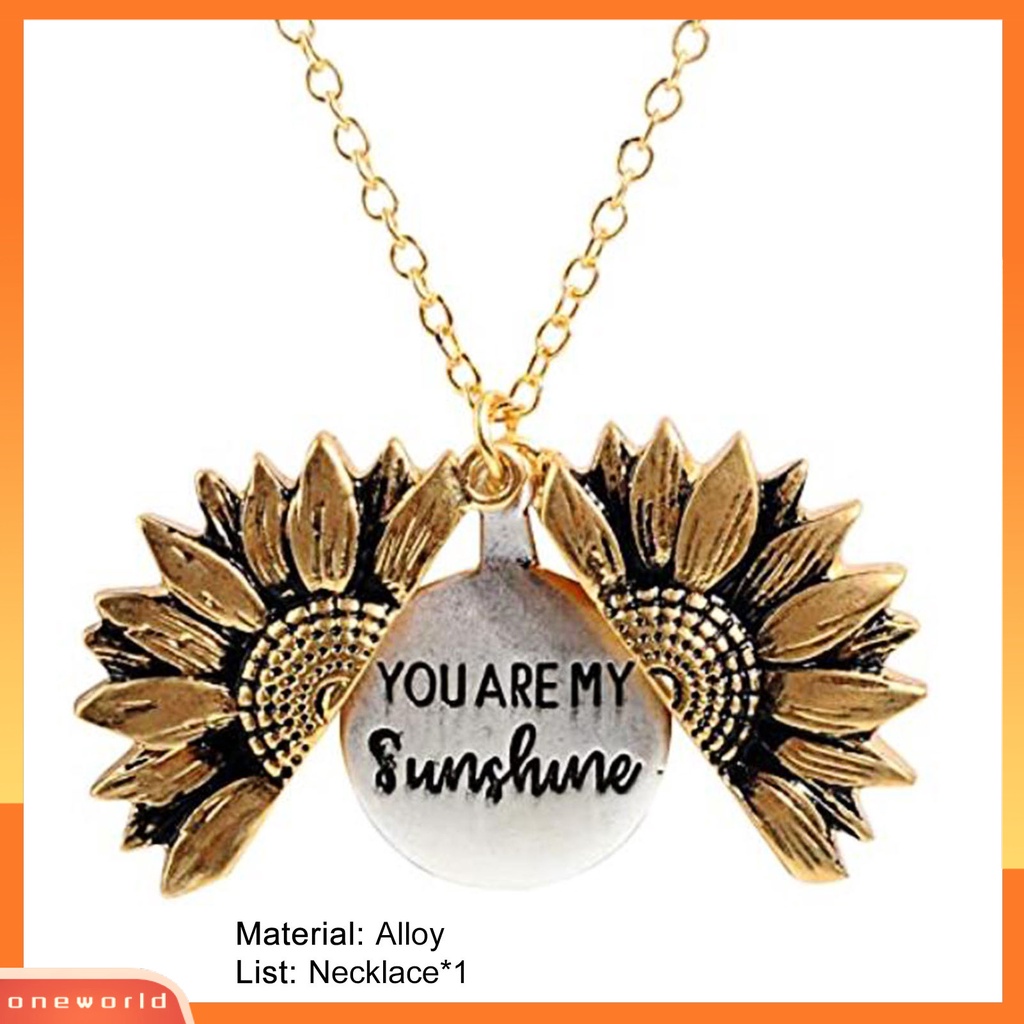 [ONE] Fashion Kalung Lustre Delicacy Fashion Aksesori Bohemia Bunga Matahari Indah Kalung Untuk Hadiah