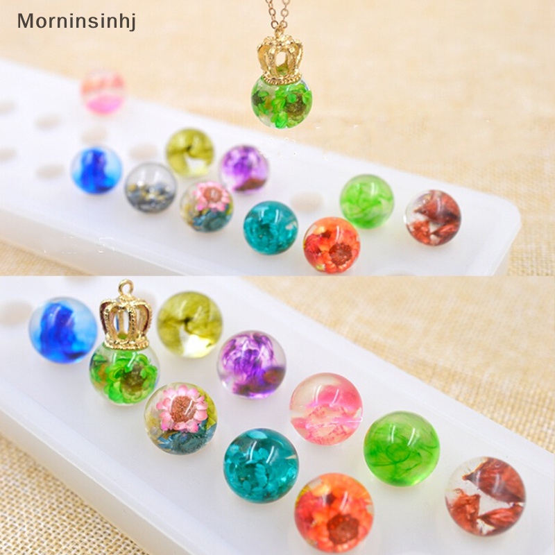 Mornin Resin Silicone Ball Beads Mold Liontin Cetakan DIY Craft Membuat Perhiasan Alat id