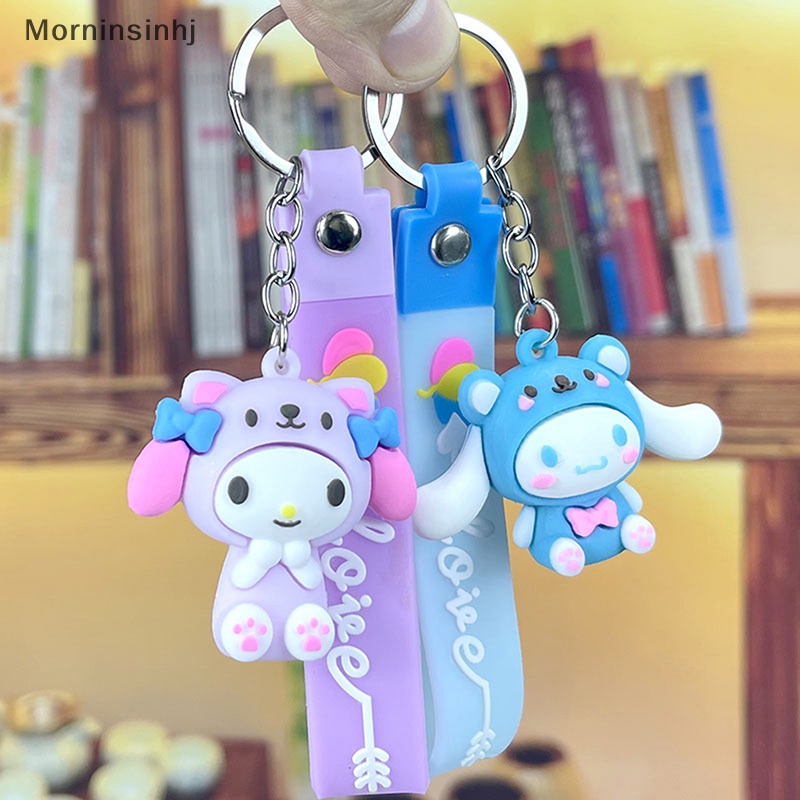 Mornin Gantungan Kunci Anime Little Twin Star Cinnamoroll Melody Hello Kitty Kawaii Action Figure Hang On The Bag Hadiah Anak id