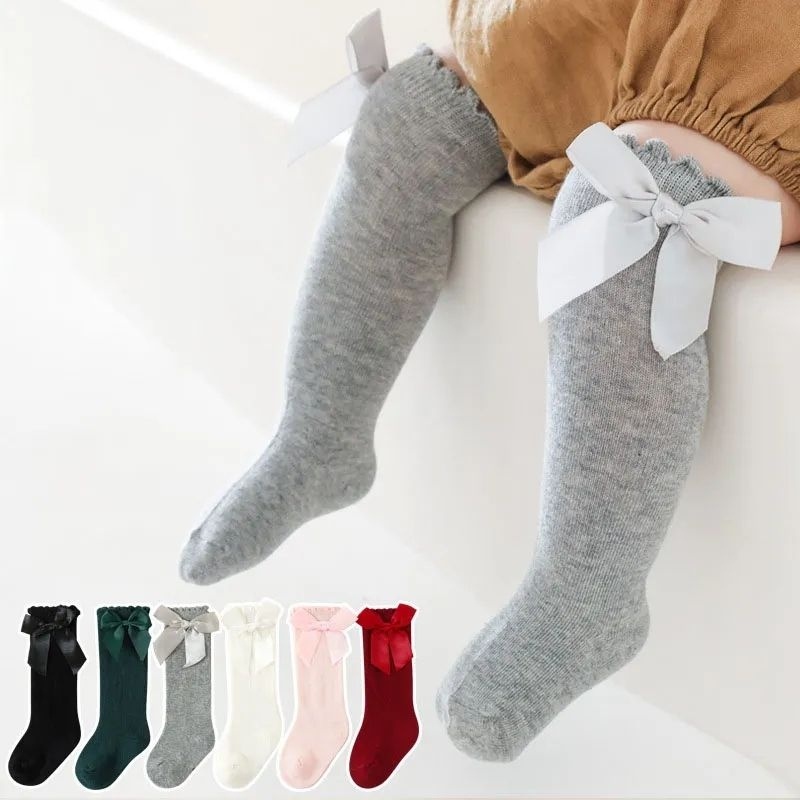 (Pimenova) Kaos kaki panjang anak bayi dengan pita import kaoskaki anak perempuan