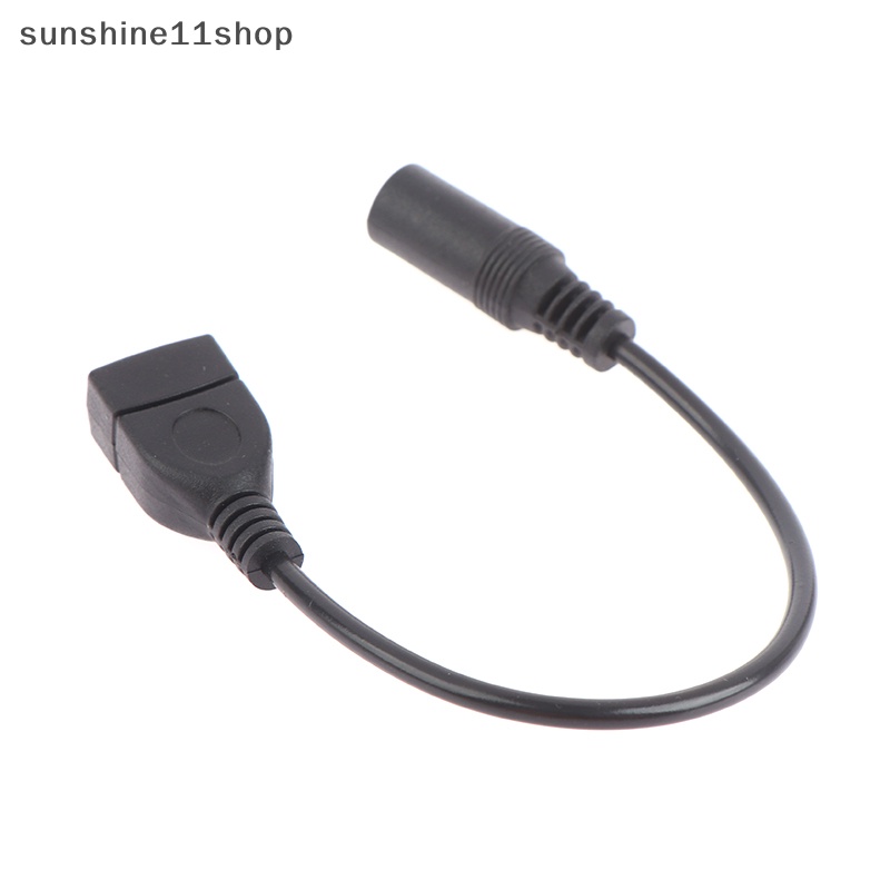 Sho 5.5 x 2.1MM DC Female To USB AF DC Male Power Connector Cable Untuk Adaptor Laptop Charger Supply Adapter Tips Konektor Plug N