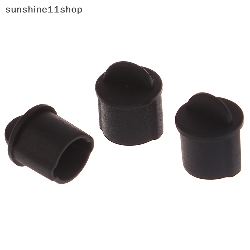 Sho uxcell 10pcs Silikon BNC Anti Debu Stopper Cap Cover Untuk Jack Female Hitam N