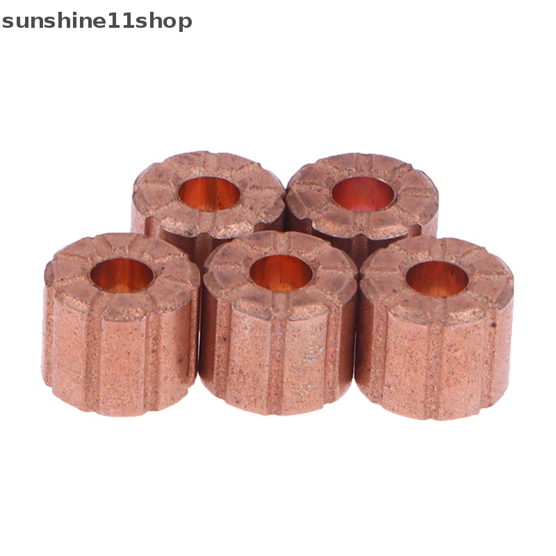 Sho 10pcs Bagian Metalurgi Dasar Tembaga Metalurgi oil bushing Berpori bearing N