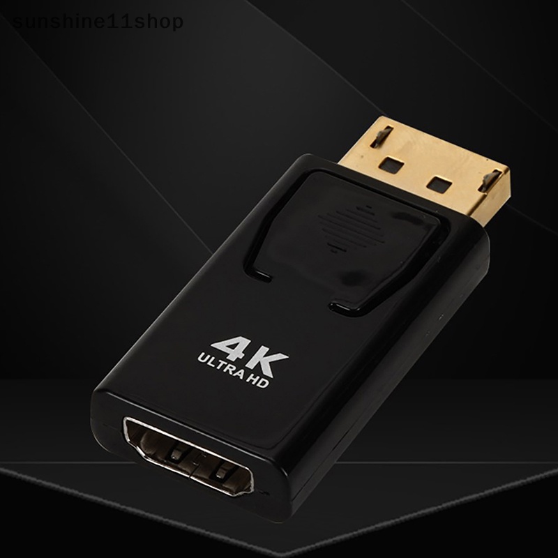 Sho 4K DisplayPort to HDMI-compatible Adapter Display Port Male DP 1080P HDTV Female Converter Video Audio Kabel Untuk PC Proyektor N