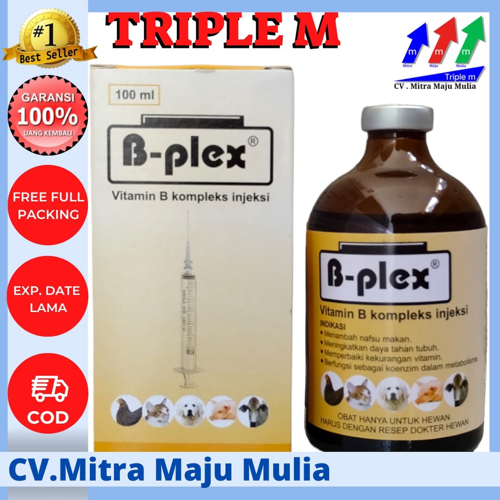 B plex 100 ml (b complex + b12) Triple M