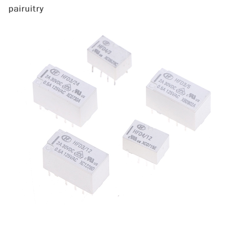 Relay Sinyal PRT HFD4 2A 8Pin SMD Relay 3V 4.5V 5V 12V 24V DC HFD4-V/5V HFD4 /12V -S PRT