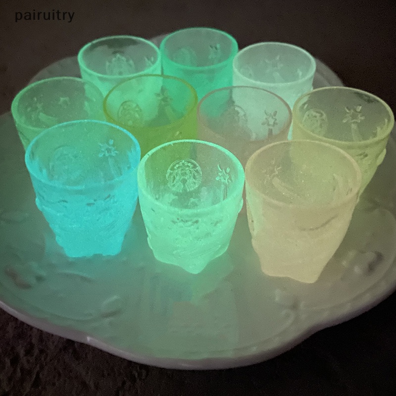 Prt Mini Luminous Resin Cup Glow In The Dark Miniatur Ornamen Mungil Dekorasi PRT