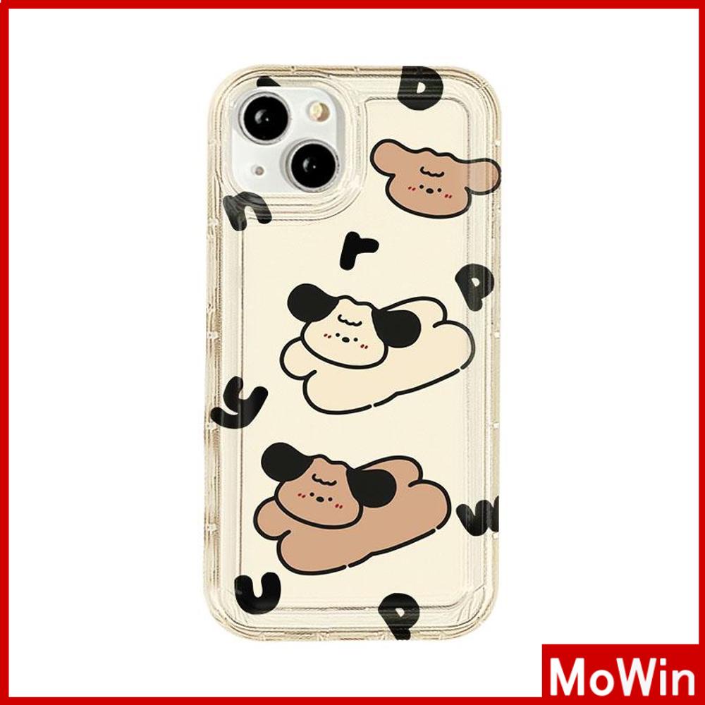Case iPhone 14 Pro Max iPhone Case Bening Case TPU Soft Case Airbag Tahan Guncangan Kamera Anak Anjing Lucu Anjing untuk iPhone 13 Pro Max iPhone 12 Pro Max 11 8Plus 7Plus 6Plus XR X MAX