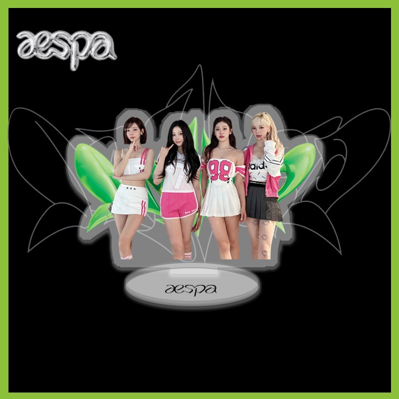 1pc AESPA New Album MY WORLD Akrilik Stop Sign Berdiri NINGNING KARINA WINTER GISELLE