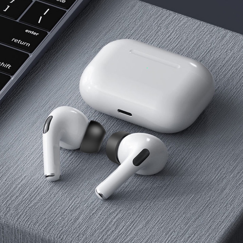 1pasang Earbud Silikon Portabel Dapat Diganti Untuk AirPods Pro/ Pad Headphone Peredam Kebisingan Debu/ Nyaman Lembut Anti-slip Headset Earplug