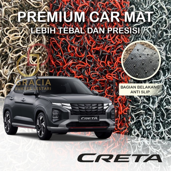 Karpet Mobil Premium HYUNDAI CRETA Mie Bihun 2 Warna