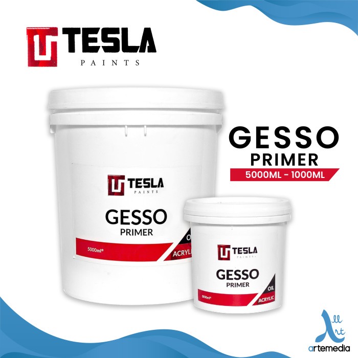 

Primer Cat Akrilik Tesla Gesso Acrylic Paint - 5000ml