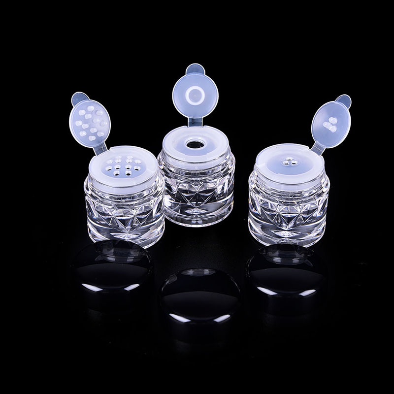 (drea) 3ml Ayakan Kosmetik Empry Loose Powder Jars Wadah Tutup Ulir Makeup DIY //