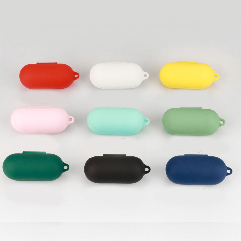 Untuk Sony WF-C700N Case Warna Solid Silikon Bluetooth Earphone Cover Untuk Sony WFC700N Lembut Shockproof hearphone Aksesoris Kotak