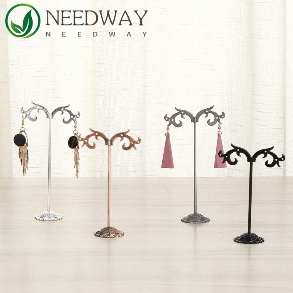 Needway  Jewelry Display Stand Simple Vintage Women Organizer Rak Anting Pajangan Perhiasan Cewek