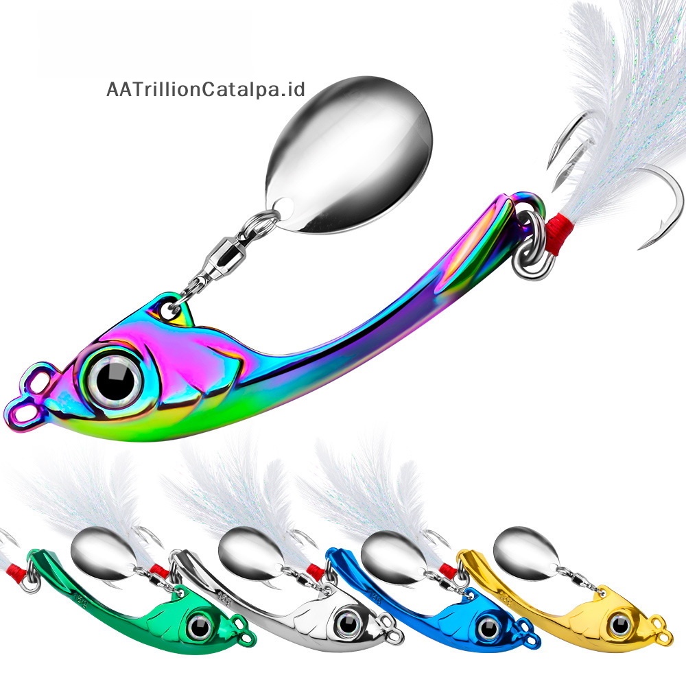 Aatrillioncatalpa Spinner Umpan 9g 13g 17g Metal Vib Fishing Lure Troli Rotag Sendok Wobbler S ID