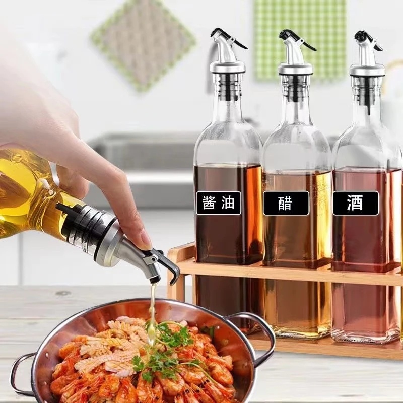 [Grosir] Stopper Botol Minyak Banyak Gaya/Seal Food Grade Anti Bocor Rubber Lock Nozzle/Aksesoris Penyegel Botol Bumbu Dapur/Nozzle Dispenser Minuman Keras Cuka Anggur