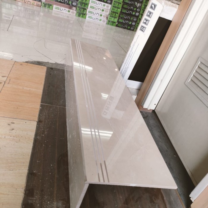 Granit tangga Cristal white 30x100 20x100 granite
